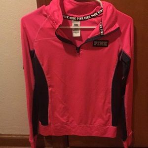 Pink quarter zip pullover